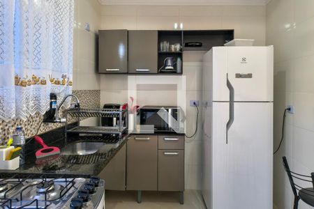 Cozinha  de casa de condomínio para alugar com 2 quartos, 80m² em Balneario Japurá, Praia Grande