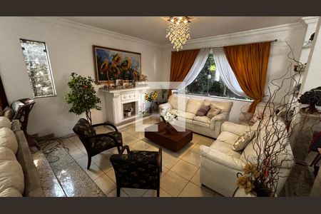 Sala de casa à venda com 4 quartos, 580m² em Vila Homero Thon, Santo André