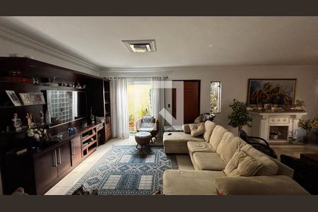 Sala de casa à venda com 4 quartos, 580m² em Vila Homero Thon, Santo André