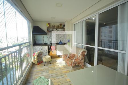 Varanda gourmet da Sala de apartamento à venda com 2 quartos, 81m² em Jardim Independencia, São Bernardo do Campo