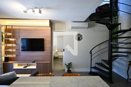 Sala de apartamento para alugar com 1 quarto, 90m² em Morumbi, São Paulo