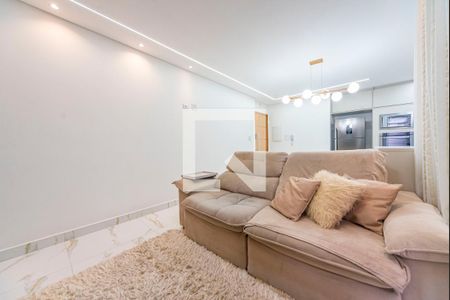 Sala de apartamento à venda com 2 quartos, 63m² em Campestre, Santo André