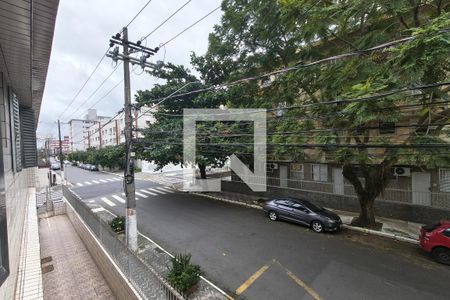 Vista da sala de apartamento para alugar com 1 quarto, 50m² em Canto do Forte, Praia Grande