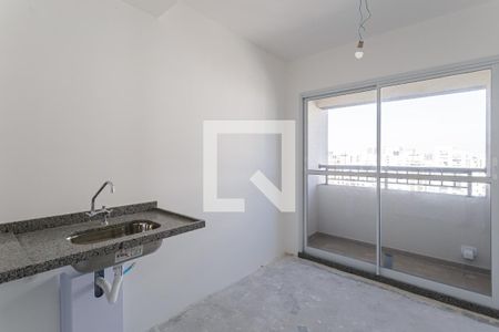 Sala/Cozinha de apartamento à venda com 1 quarto, 24m² em Vila Nova Conceição, São Paulo