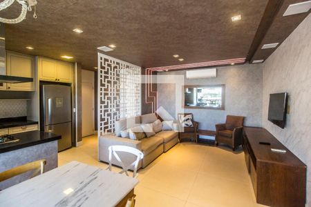 Sala  de apartamento para alugar com 3 quartos, 112m² em Empresarial 18 do Forte, Barueri