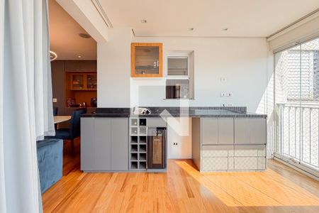 Varanda da Sala de apartamento à venda com 2 quartos, 82m² em Bosque da Saúde, São Paulo