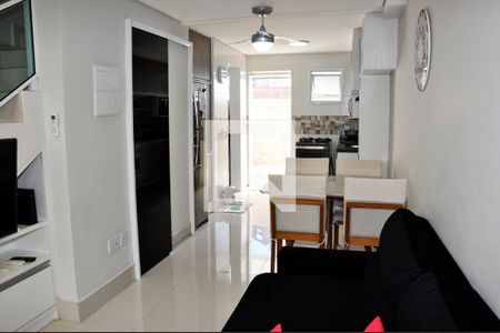 Detalhe - Sala e Sala de Jantar de casa de condomínio à venda com 2 quartos, 89m² em Vila Mangalot, São Paulo