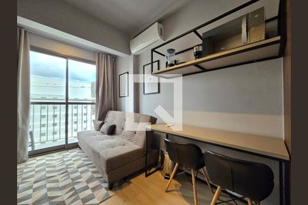 Sala/Cozinha de apartamento para alugar com 1 quarto, 23m² em Vila Nova Conceição, São Paulo