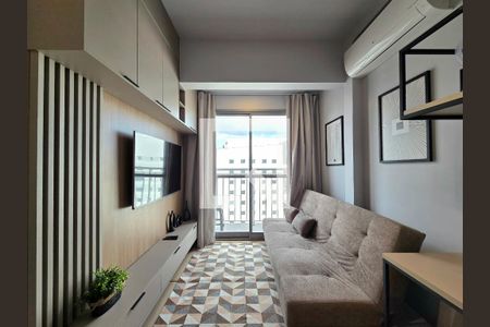 Sala/Cozinha de apartamento para alugar com 1 quarto, 23m² em Vila Nova Conceição, São Paulo