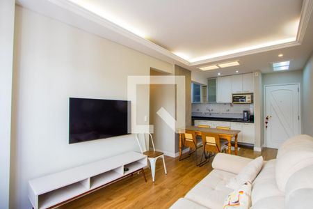 Sala de apartamento para alugar com 3 quartos, 71m² em Vila Valparaíso, Santo André