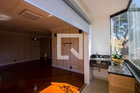 Varanda da sala de apartamento à venda com 4 quartos, 147m² em Vila Assunção, Santo André