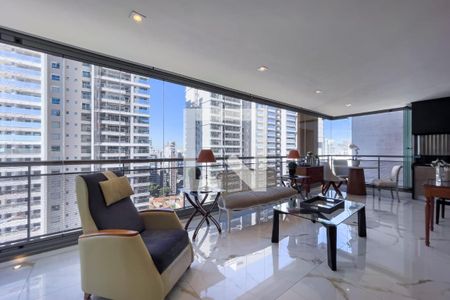 Sala de apartamento para alugar com 4 quartos, 197m² em Jardim das Acacias, São Paulo