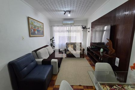 Sala de apartamento para alugar com 1 quarto, 68m² em Canto do Forte, Praia Grande