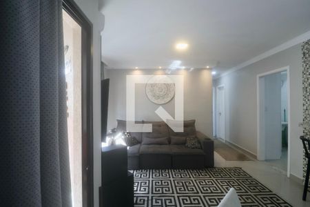 Sala de apartamento para alugar com 2 quartos, 65m² em Jardim Las Palmas, Guarujá