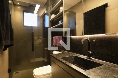 Banheiro da Suíte de apartamento à venda com 3 quartos, 150m² em Sagrada Família, Belo Horizonte
