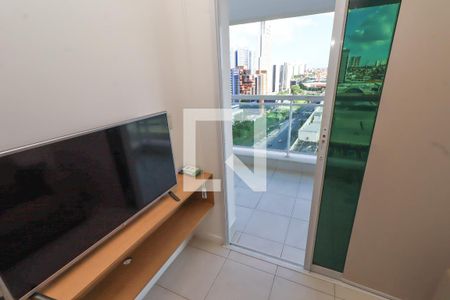 Varanda da Sala de apartamento para alugar com 1 quarto, 54m² em Caminho das Árvores, Salvador