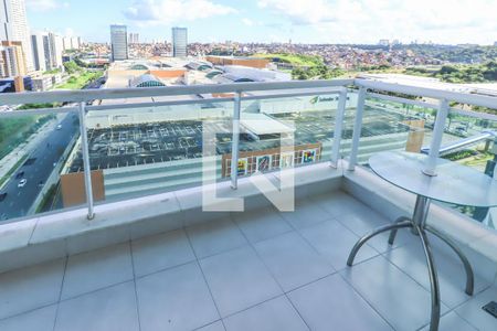 Varanda da Sala de apartamento para alugar com 1 quarto, 54m² em Caminho das Árvores, Salvador
