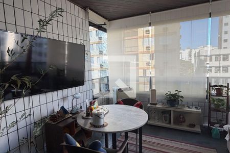 Varanda da Sala de apartamento para alugar com 3 quartos, 138m² em Ponta da Praia, Santos