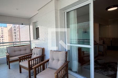 Varanda da Sala de apartamento para alugar com 3 quartos, 87m² em José Menino, Santos