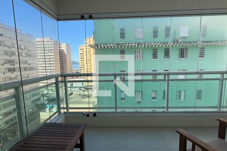 Varanda da Sala de apartamento para alugar com 3 quartos, 87m² em José Menino, Santos