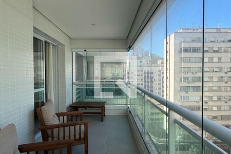 Varanda da Sala de apartamento para alugar com 3 quartos, 87m² em José Menino, Santos