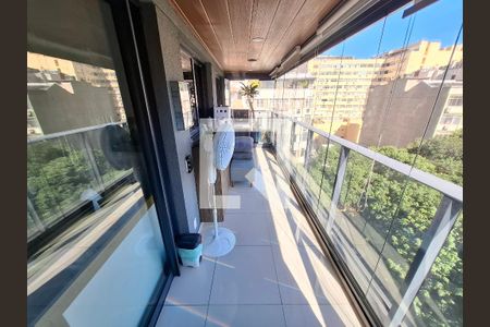 Varanda  de apartamento para alugar com 3 quartos, 88m² em Flamengo, Rio de Janeiro