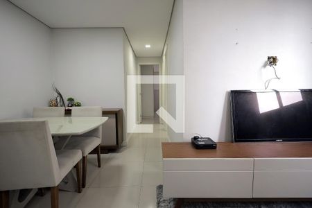 Sala de apartamento à venda com 2 quartos, 49m² em Vila Homero Thon, Santo André