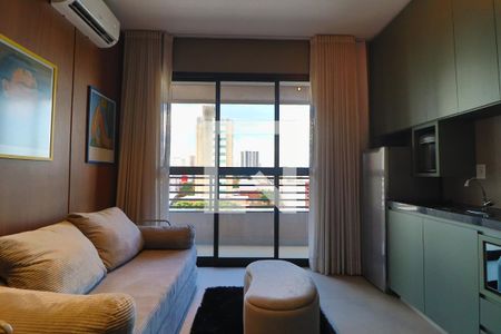 Sala/Cozinha de apartamento para alugar com 1 quarto, 34m² em Saraiva, Uberlândia