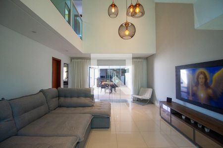 Sala  de casa de condomínio para alugar com 3 quartos, 191m² em Loteamento Dinora Rosa, Sorocaba