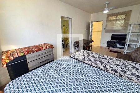 Vista da Sala de kitnet/studio para alugar com 1 quarto, 28m² em Guilhermina, Praia Grande