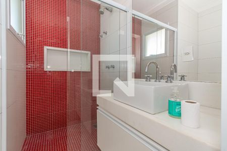 Banheiro da Suíte 1 de casa de condomínio para alugar com 3 quartos, 183m² em Jardim Golden Park, Hortolândia