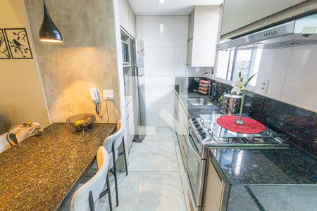 sala / cozinha americana de apartamento à venda com 2 quartos, 86m² em Candelária, Belo Horizonte