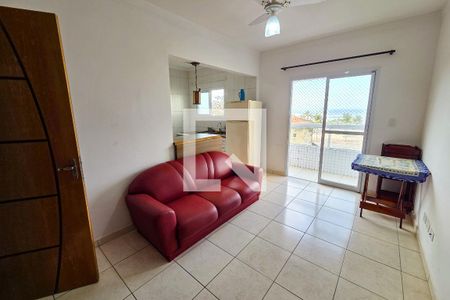 Sala de apartamento para alugar com 1 quarto, 45m² em Nova Mirim, Praia Grande