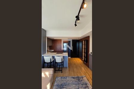Sala_Cozinha  de kitnet/studio para alugar com 1 quarto, 37m² em Boa Vista, Porto Alegre