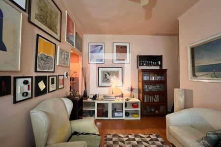 Sala  de apartamento à venda com 1 quarto, 40m² em Leblon, Rio de Janeiro