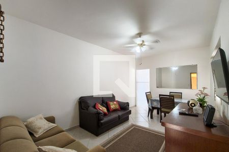 Sala de apartamento para alugar com 1 quarto, 64m² em Guilhermina, Praia Grande