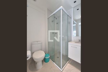 Banheiro de kitnet/studio para alugar com 1 quarto, 37m² em Itaim Bibi, São Paulo