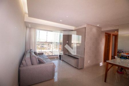 Sala de Estar de apartamento para alugar com 3 quartos, 79m² em Caiçaras, Belo Horizonte