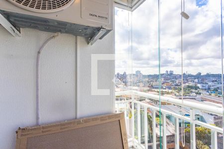 Varanda da sala  de apartamento à venda com 2 quartos, 52m² em Centro, Diadema
