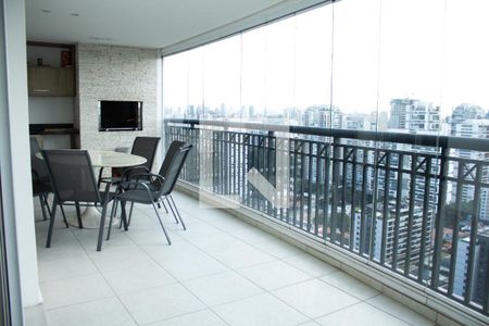 Varanda Gourmet de apartamento para alugar com 4 quartos, 229m² em Cidade Monções, São Paulo