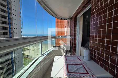 Varanda de apartamento para alugar com 1 quarto, 50m² em Guilhermina, Praia Grande
