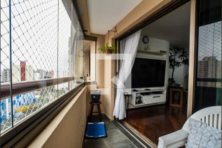 Varanda da Sala de apartamento à venda com 4 quartos, 170m² em Vila Assunção, Santo André