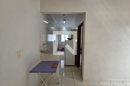 Sala de apartamento para alugar com 1 quarto, 40m² em Boqueirão, Praia Grande