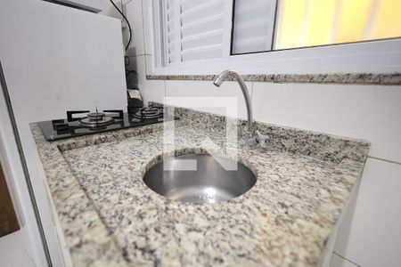 Cozinha, Sala e Quarto de apartamento para alugar com 1 quarto, 15m² em Vila Sao Pedro, Santo André