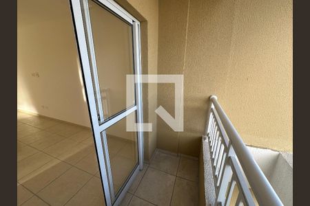 Varanda da Sala de apartamento para alugar com 2 quartos, 46m² em Parque Sao Vicente, São Vicente