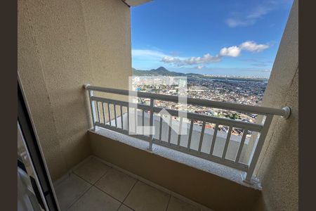Varanda da Sala de apartamento para alugar com 2 quartos, 46m² em Parque Sao Vicente, São Vicente