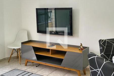 Detalhe da Sala  de apartamento para alugar com 2 quartos, 90m² em Vila Caiçara, Praia Grande