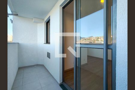 Varanda da Sala de apartamento para alugar com 2 quartos, 55m² em Santo Cristo, Rio de Janeiro