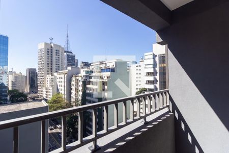 Vista/Varanda de kitnet/studio para alugar com 1 quarto, 25m² em Jardim Paulista, São Paulo