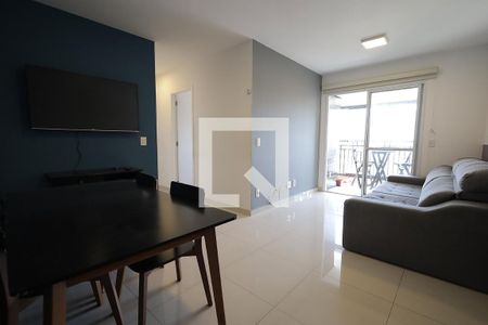 Sala de apartamento para alugar com 3 quartos, 77m² em Vila Scarpelli, Santo André